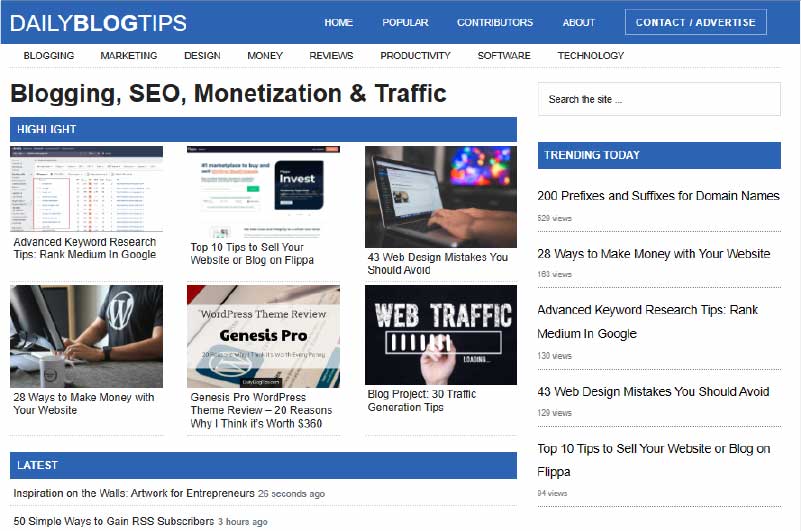 Blog | Daily Blog Tips