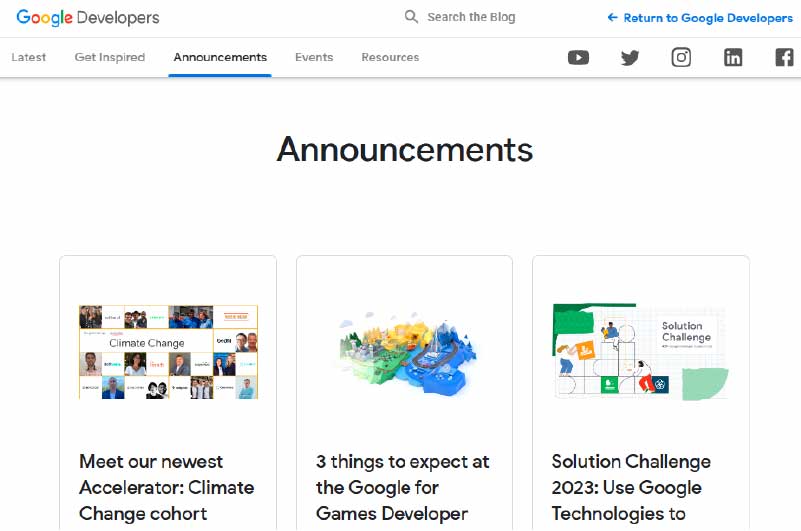 Blog | Google Developers