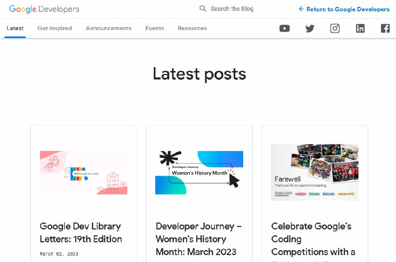 Blog | Google Developers