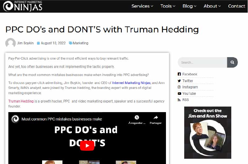 Blog | Internet Marketing Ninjas