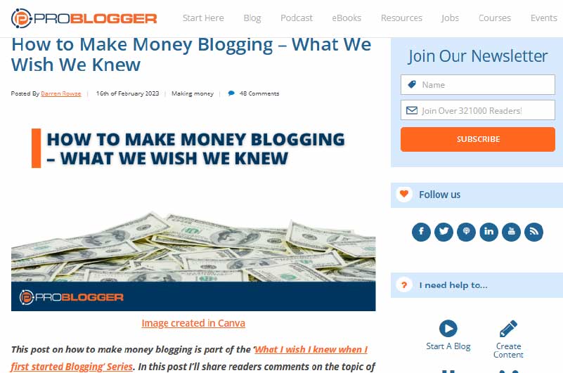 Blog | Pro Blogger