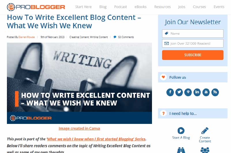 Blog | Pro Blogger