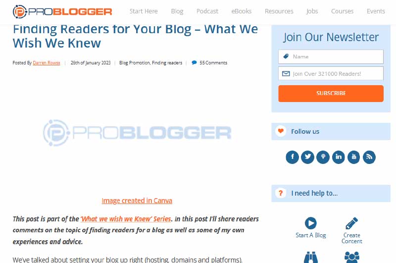 Blog | Pro Blogger
