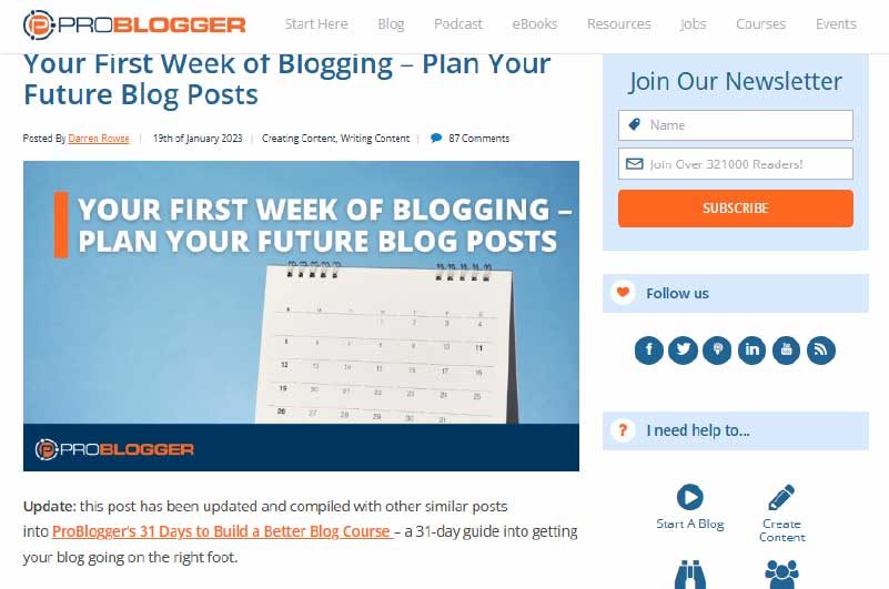 Blog | Pro Blogger