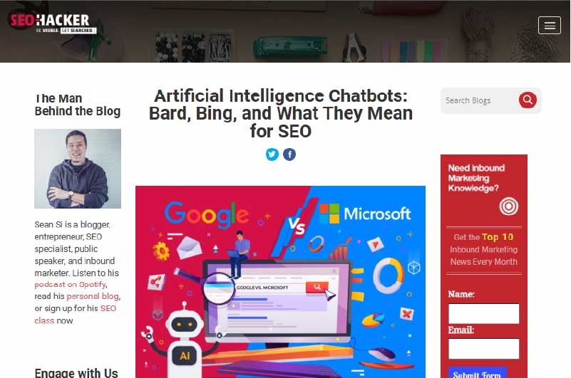 Blog | SEO Hacker
