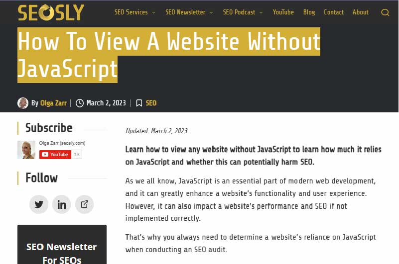 Blog | SEOSLY