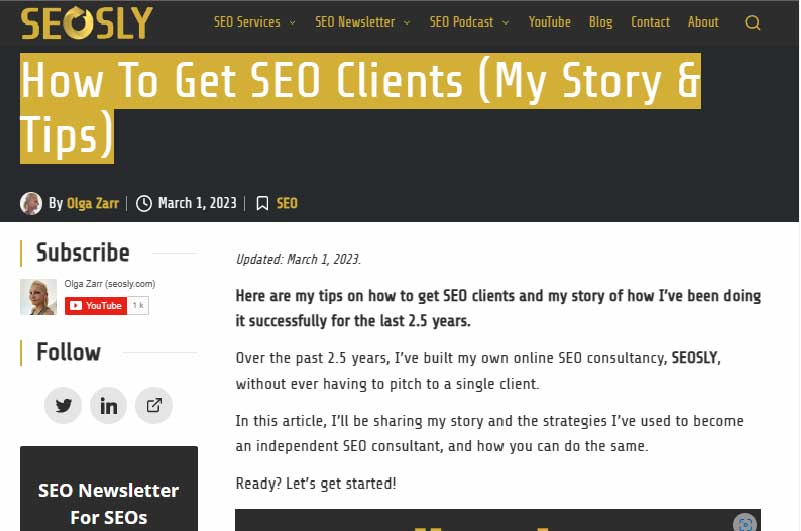 Blog | SEOSLY