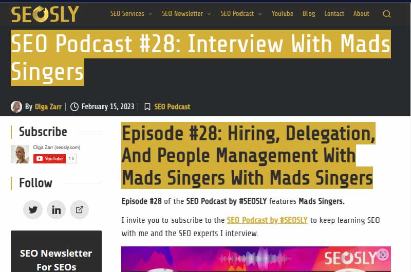 Blog | SEOSLY