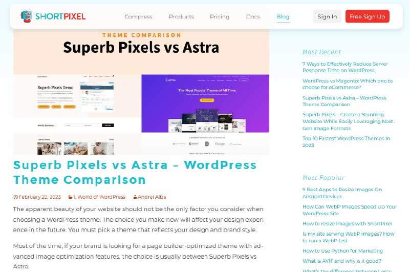 Blog | Short Pixel