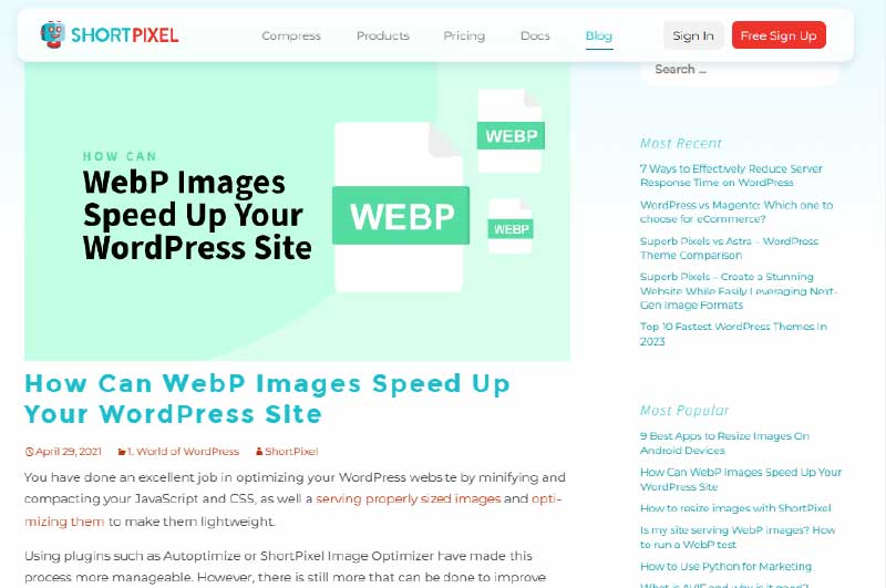 Blog | Short Pixel