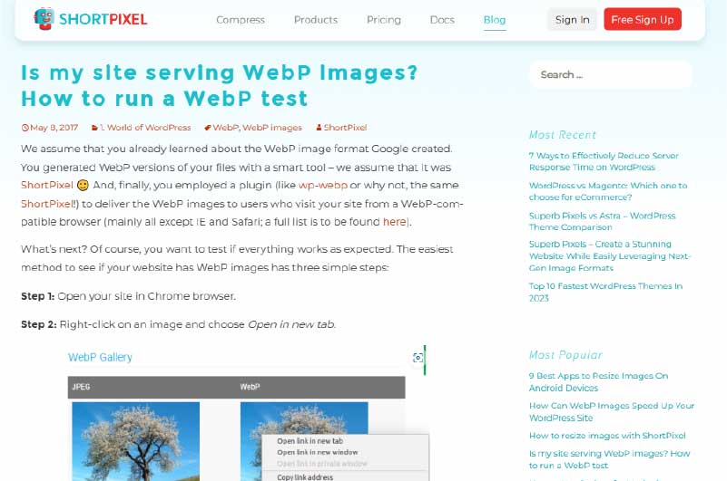 Blog | Short Pixel