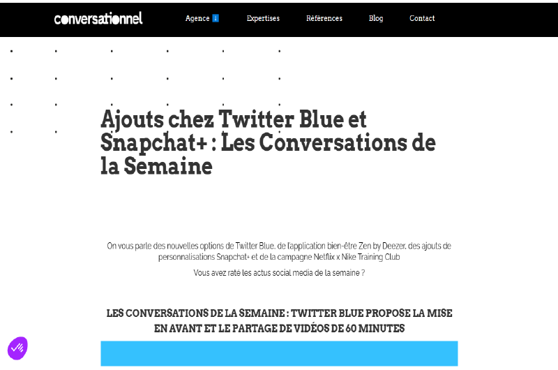 Blog | Conversationnel