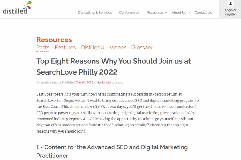 Event | Searchlove Conference by Distilled