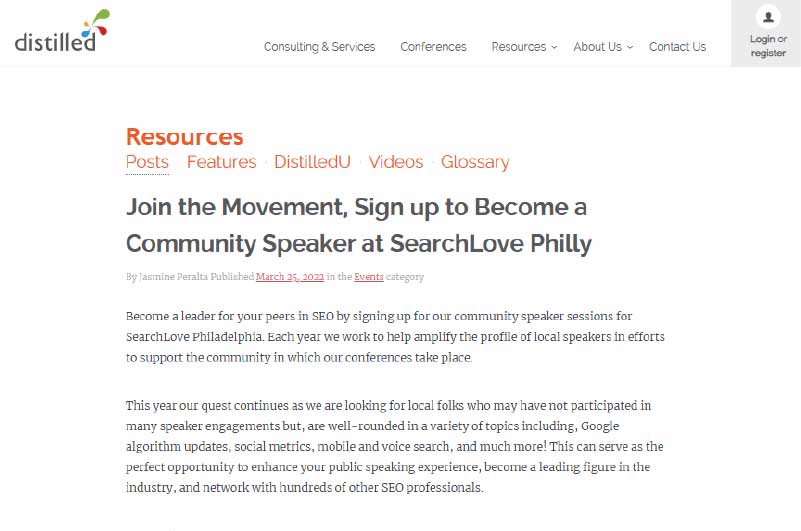 Event | Searchlove Conference by Distilled