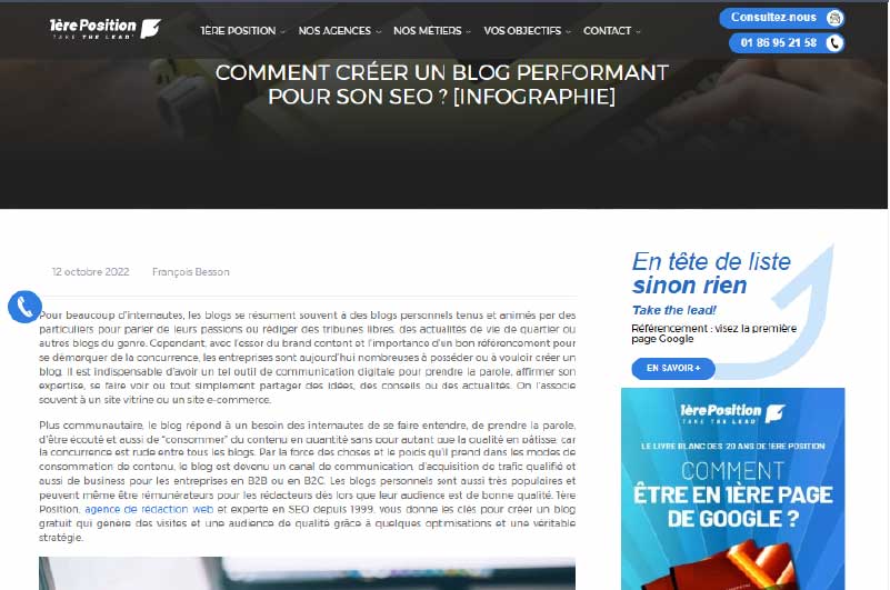 Blog | 1ere Position