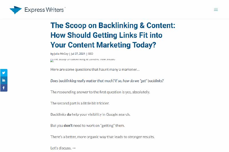 Blog | Express Writers