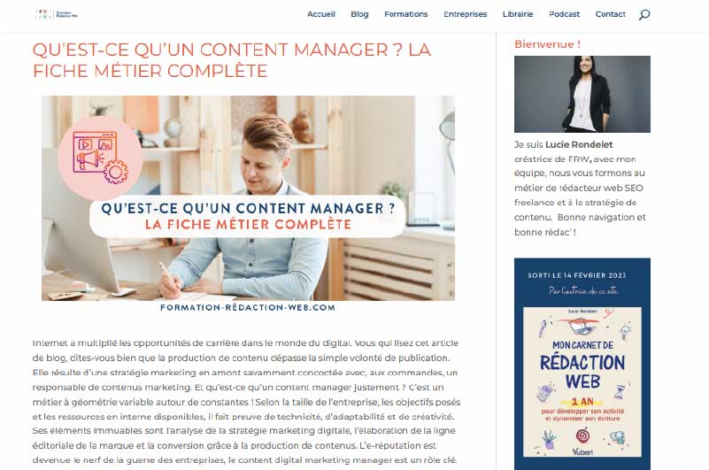 Blog | Formation Rédaction web