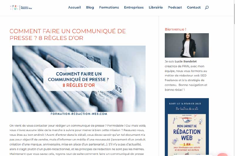Blog | Formation Rédaction web