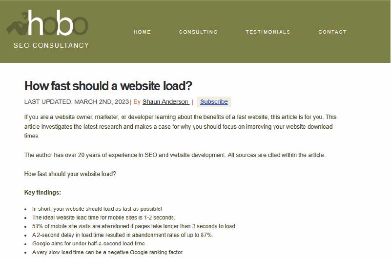 Blog | Hobo Web