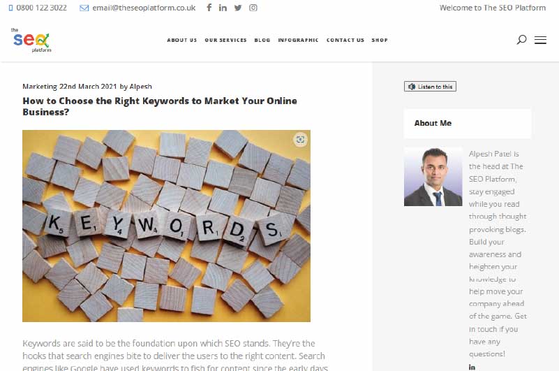 Blog | The SEO Platform