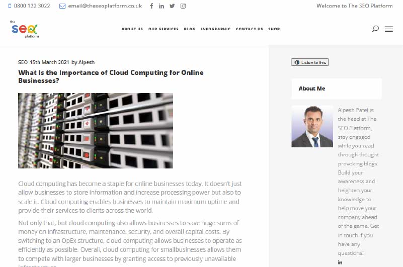 Blog | The SEO Platform