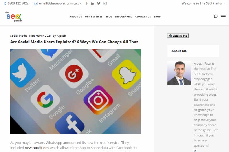 Blog | The SEO Platform