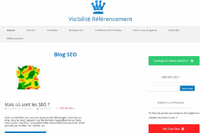 Blog | Visibilité référencement
