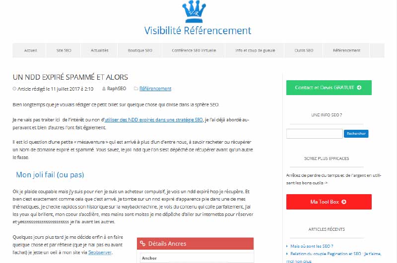 Blog | Visibilité référencement
