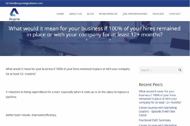 Blog | Acquired Digital Talent