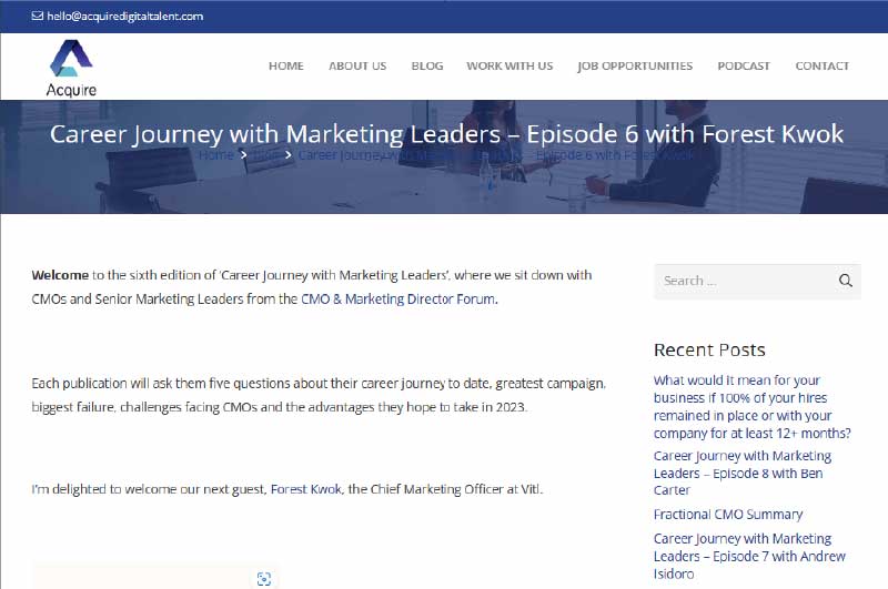 Blog | Acquired Digital Talent