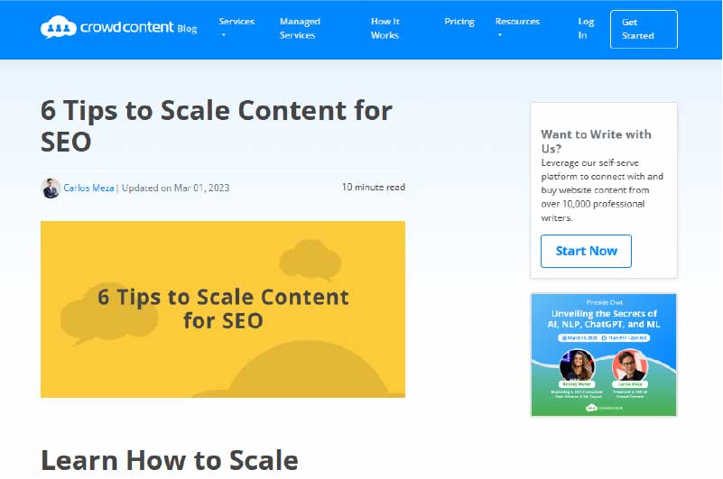 Blog | Crowd Content