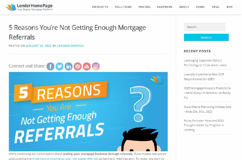 Blog | Lender Homepage