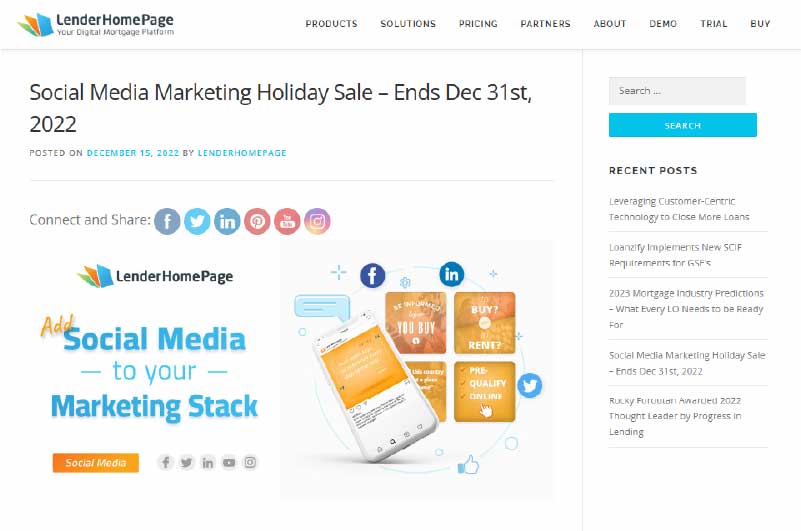Blog | Lender Homepage