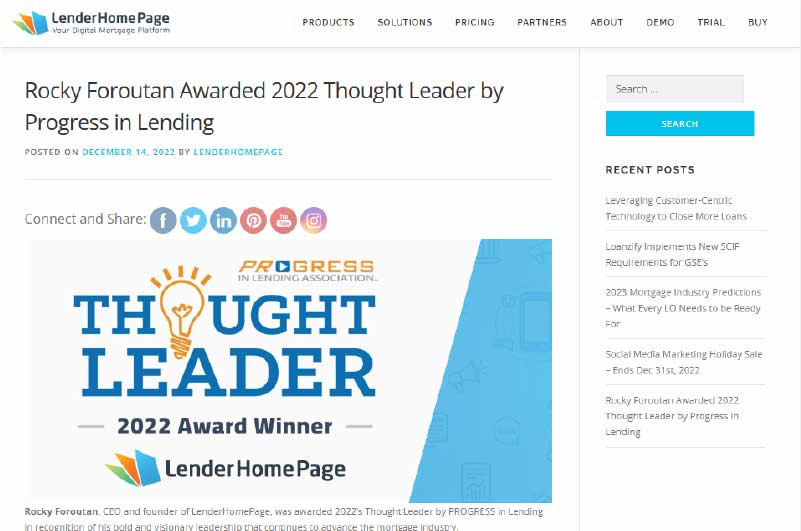 Blog | Lender Homepage