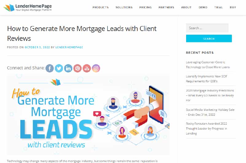 Blog | Lender Homepage