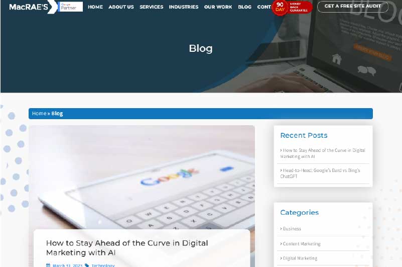 Blog | MacRAE’S