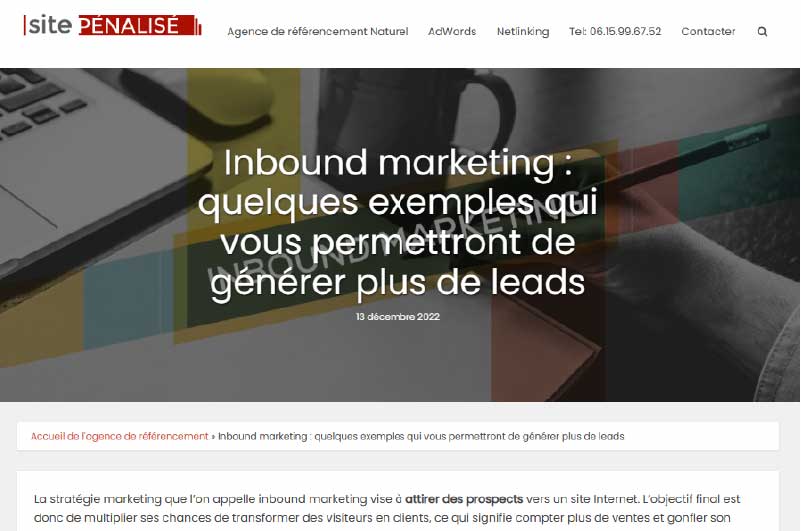 Blog | Site Pénalisé