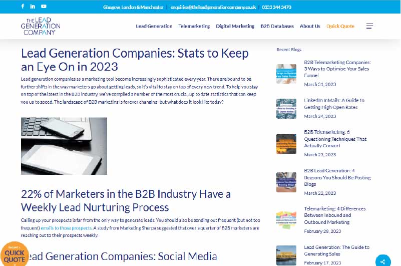 Blog | The Lead Generation Company 