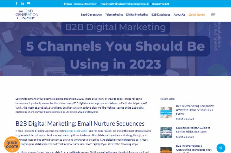 Blog | The Lead Generation Company 