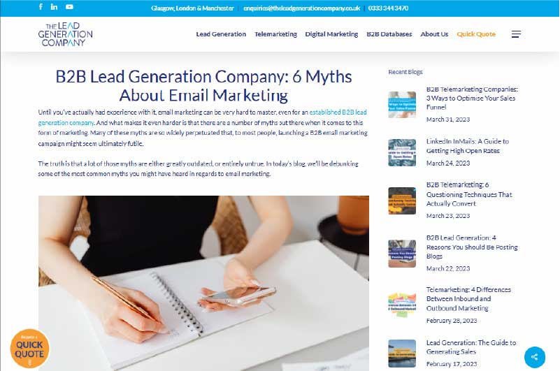 Blog | The Lead Generation Company 