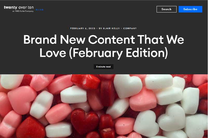Blog | Twenty over ten