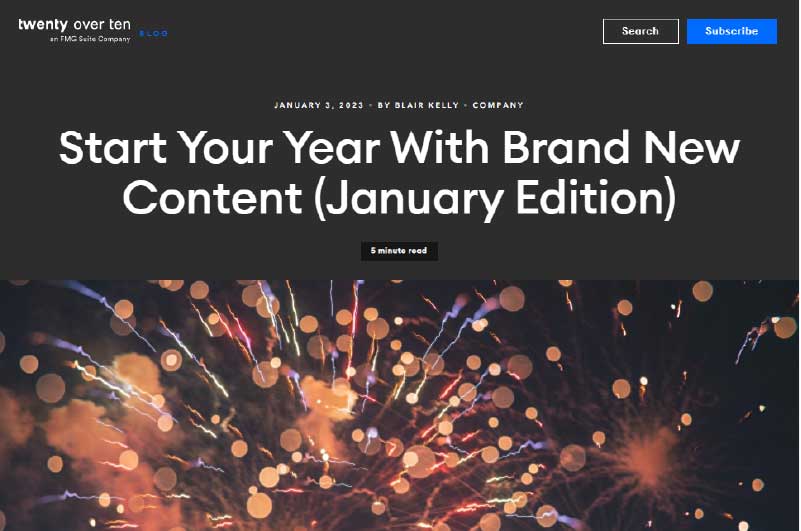 Blog | Twenty over ten