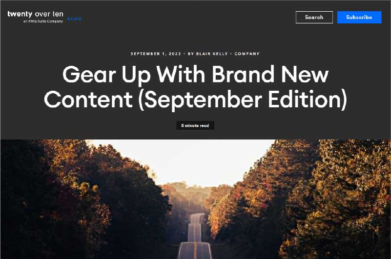 Blog | Twenty over ten
