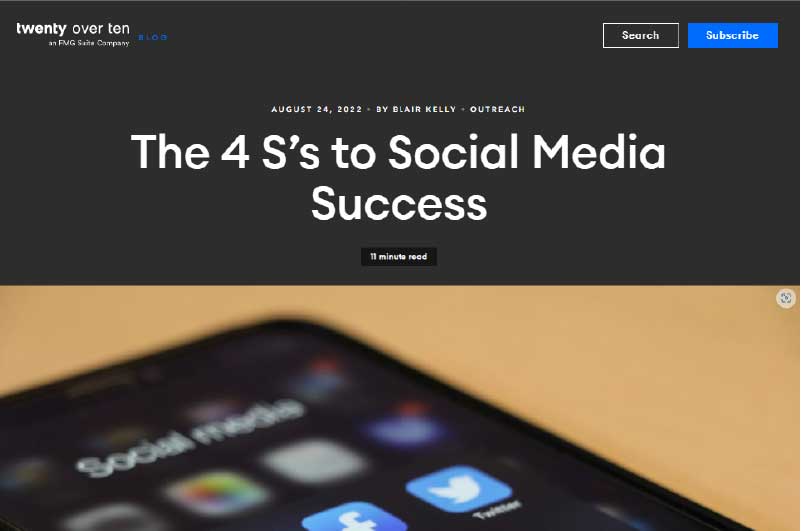 Blog | Twenty over ten