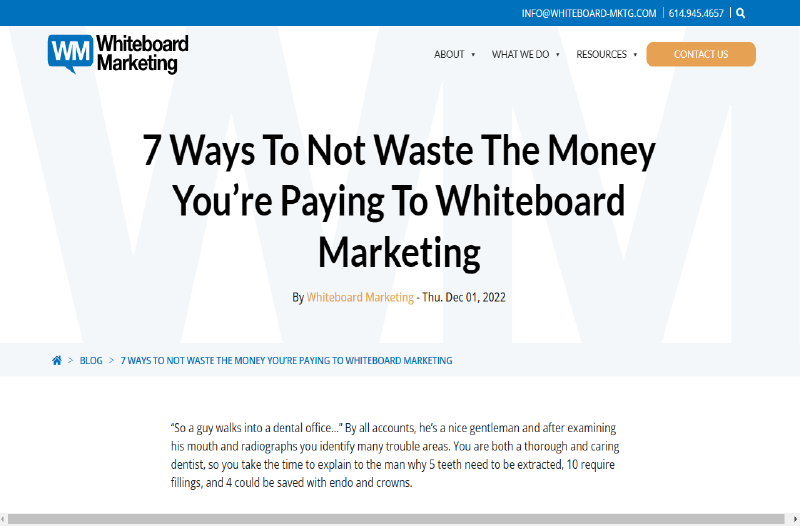 Blog | Whiteboard marketing