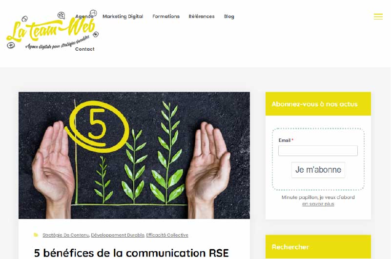 Blog |Team du web