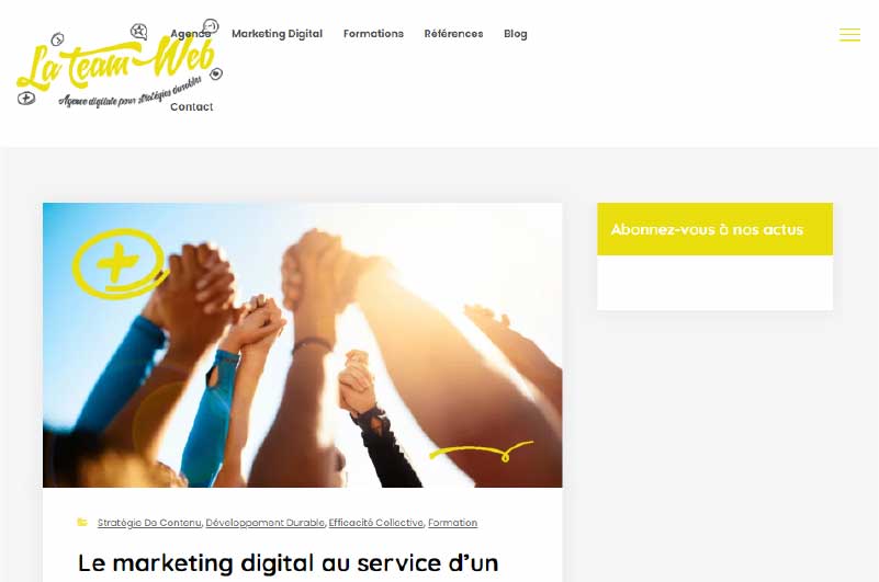 Blog |Team du web