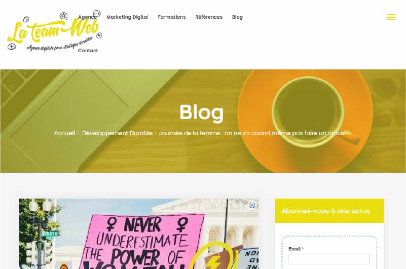 Blog |Team du web
