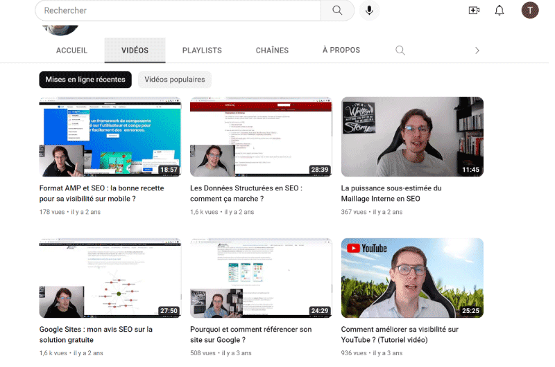 YouTube Channel | Alexandre Poulet