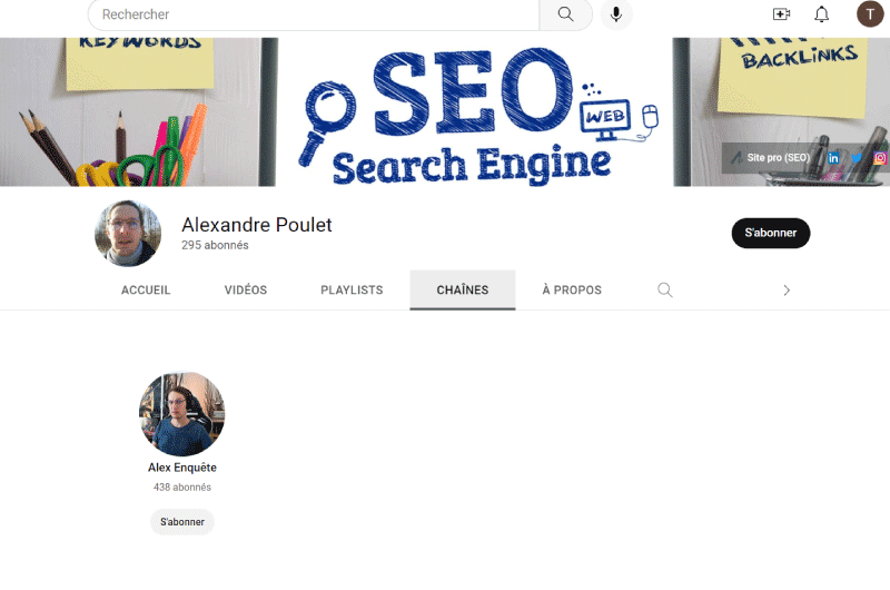 YouTube Channel | Alexandre Poulet